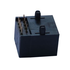 TS6P6C-PCB-U Unshielded 1X1 RJ45 Modular Jack Tab Down Without LEDs LPJE174NNL