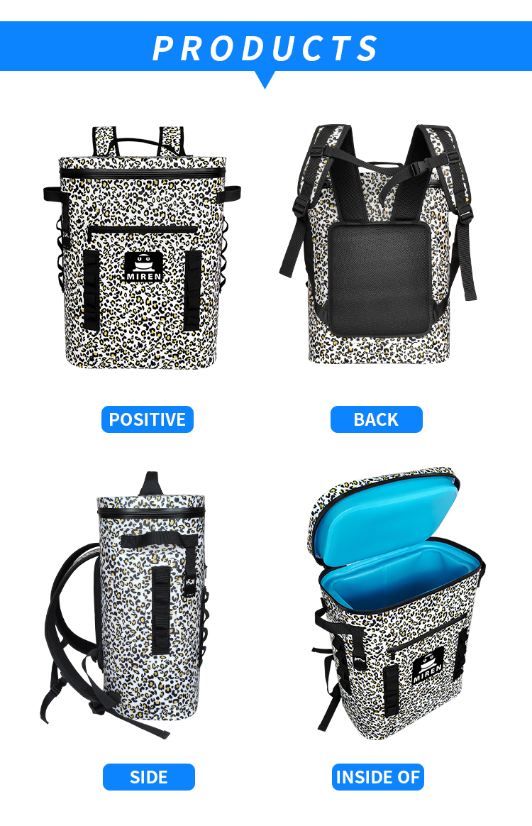 Leopard Portable 25L Large Beer Cooler Refrigerated Bag Cooler Backpack