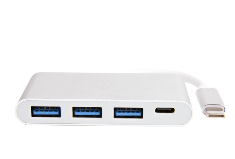 Kico High Speed USB-C Hub Type C to Usb 3.0 * 3 With Type-C Female Port 4-in-1 Factory Price