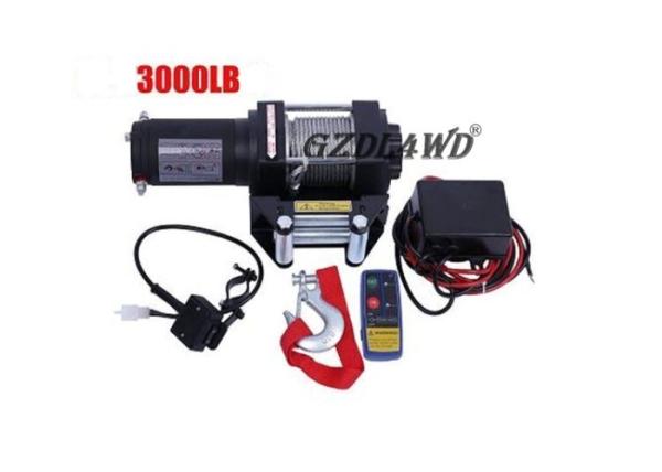 Mini 3000lbs 24V 12V Heavy Duty Electric Winch Wire Rope ATV with Automatic