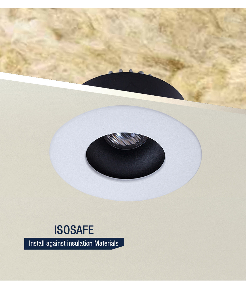 Fireproof Ra90 CCT LED Downlight 10W IP54 Aluminium for Ceiling