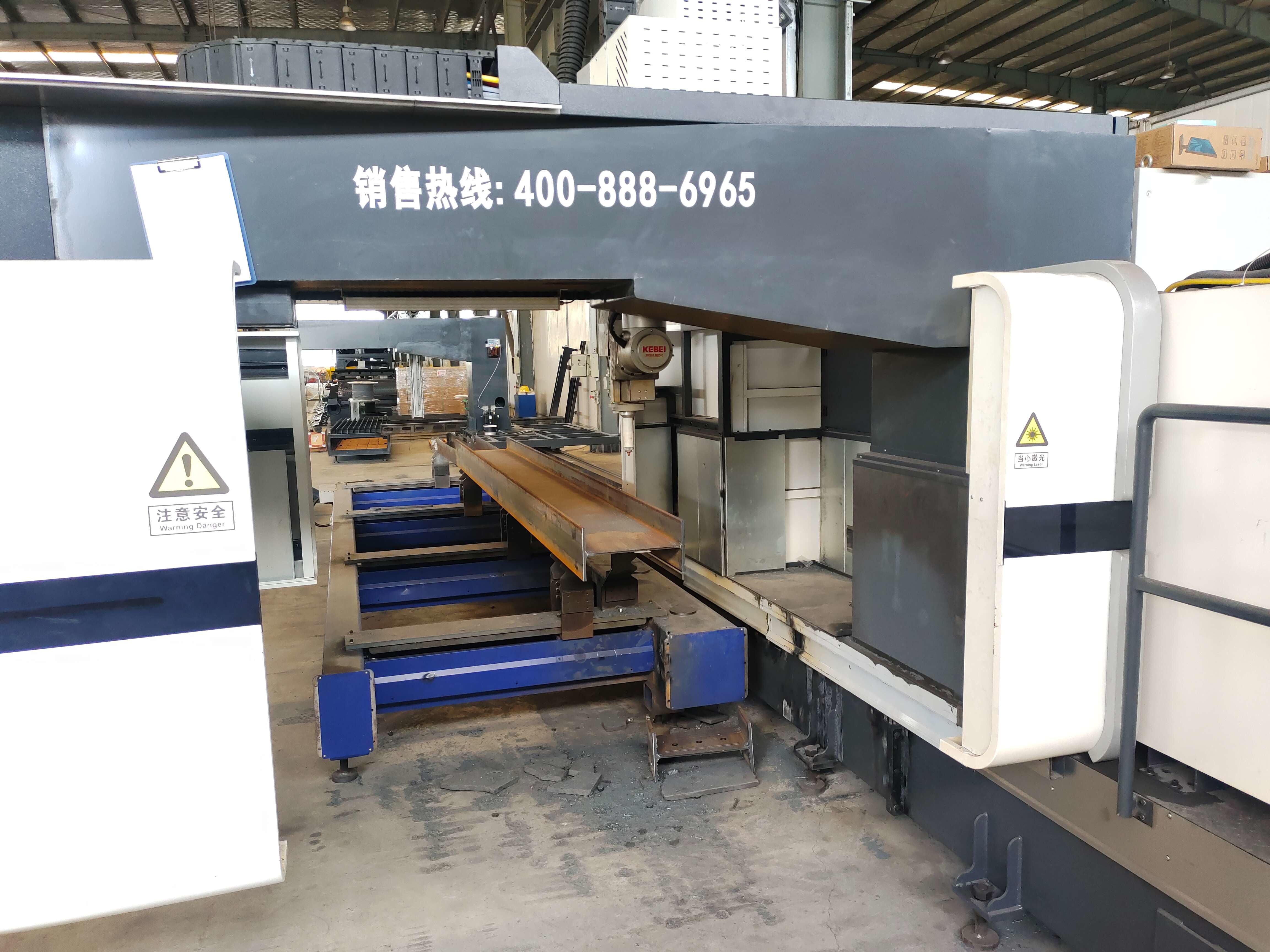 12KW Laser Power Sheet Cutter For 1000mm Max Cutting Width In Metal Processing Industry