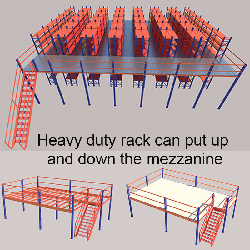 CE Light Mezzanine Racking System Cold Rolled Steel Racking Mezzanine Floor