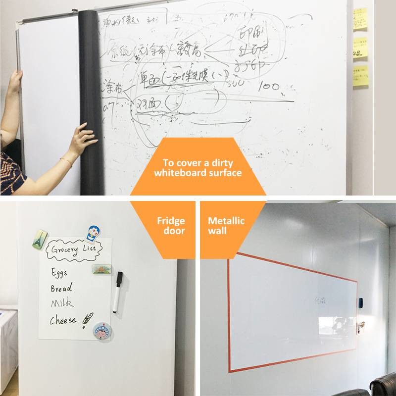Flexible Soft Dry Erase Magnetic Whiteboard Rolls 1.2x 20m