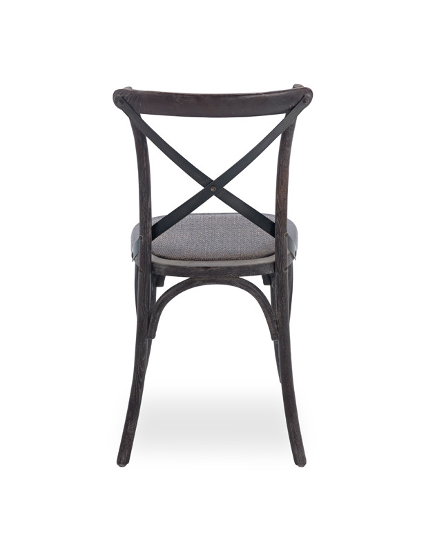 Wholesale oak wood rattan seat chairs Cross back Chair for wedding party use
