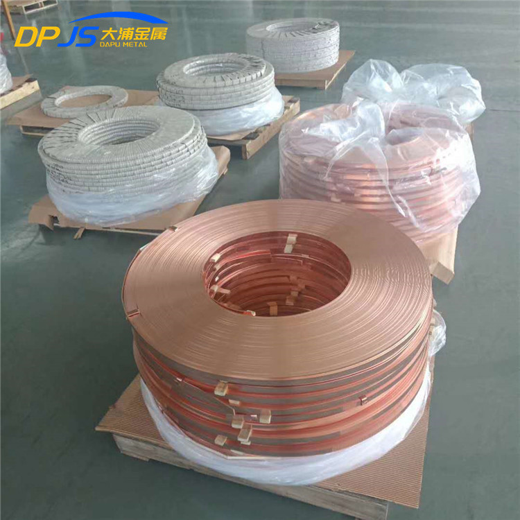 CuCo1Ni1Be C17500 CW103C Copper Sheet Metal Strips Insulated 25mm X 3mm 0.5 Mm