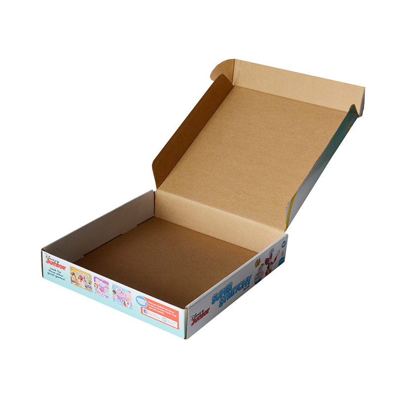 Dustproof Kraft Embossing Corrugated Gift Box With Handle Lightweight