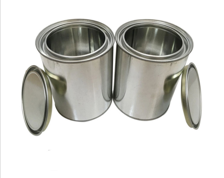 Chemical Empty 1 Litre Paint Tins 0.21mm Small Metal Paint Pots