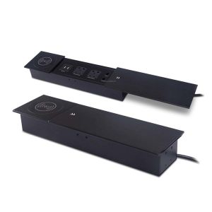Universal Office Sliding Outlet Conference Table Desktop Power Sockets Hidden