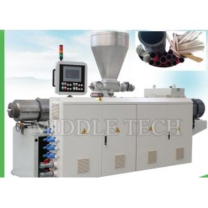 Vertical Conical Twin Screw Extruder Machine SJZ 65 / 132 Model For Conduit Pipe