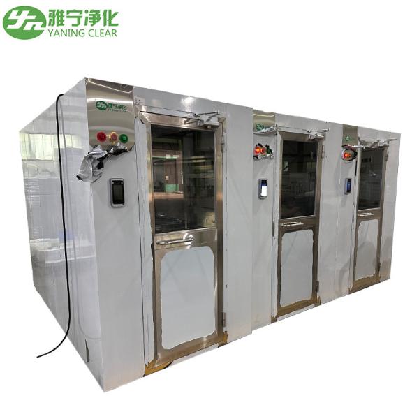 LCD Time Display Clean Room Air Shower , Stainless Steel Dust Free Room