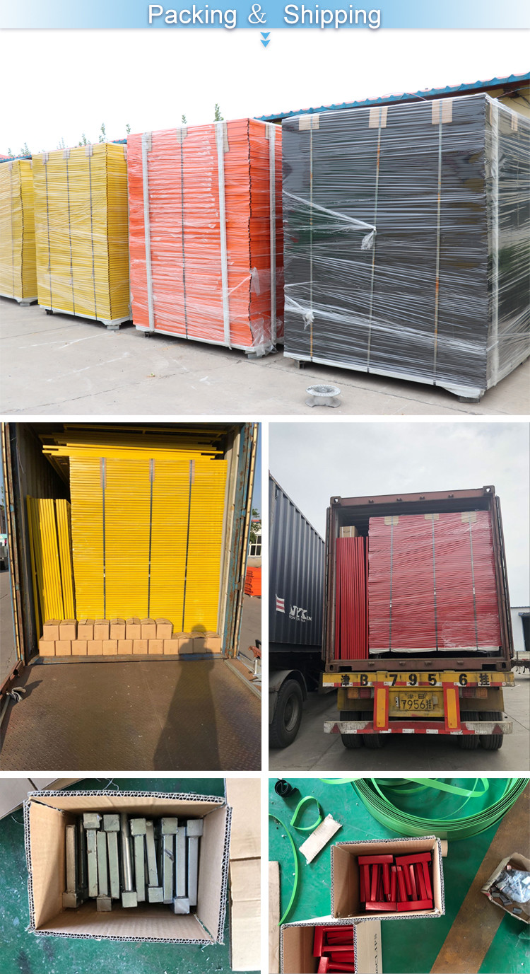 High Strength Low Carbon Steel Temporary Site Fencing Safety Easy Installation Ca
