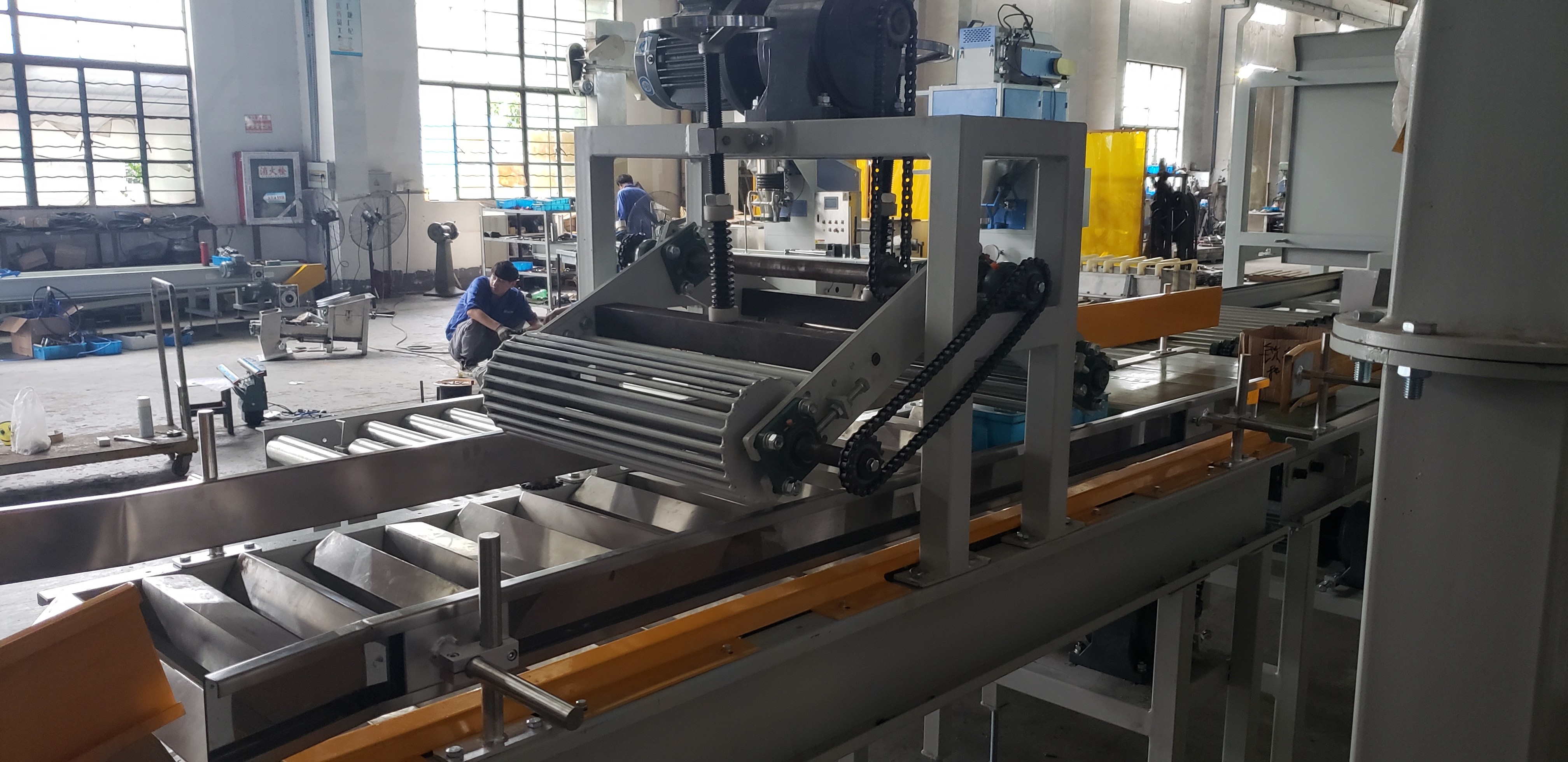 Industrial Bag Flattener System Machine Shaping Automatic Auxiliary Equipment