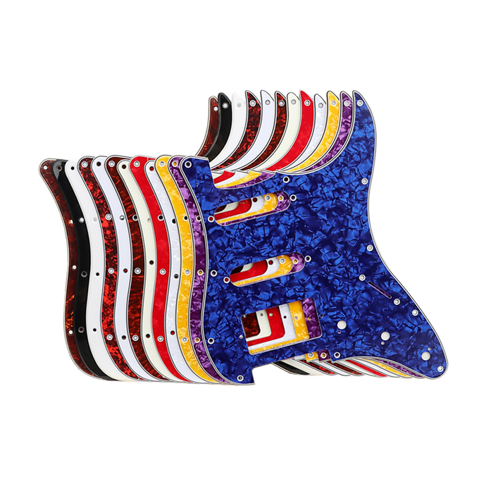 SSH 3Ply 11Hole Electric Guitar Pickguard Scratch Plate For FD ST Electric Guitars Pickguards Guitar Accessories Parts