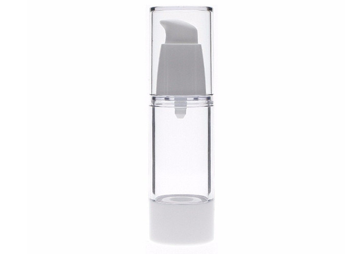 High Transparency Airless Cosmetic Bottles 15ml - 50ml OEM / ODM For Serum