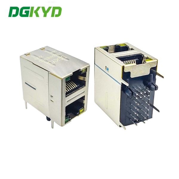 China DGKYD21B084AB2A5D068 2X1 Multi-Port 100M Connector 10P8C RJ45 Modular Jack Ethernet Filter on sale China DGKYD21B084AB2A5D068 2X1 Multi-Port 100M Connector 10P8C RJ45 Modular Jack Ethernet Filter on sale
