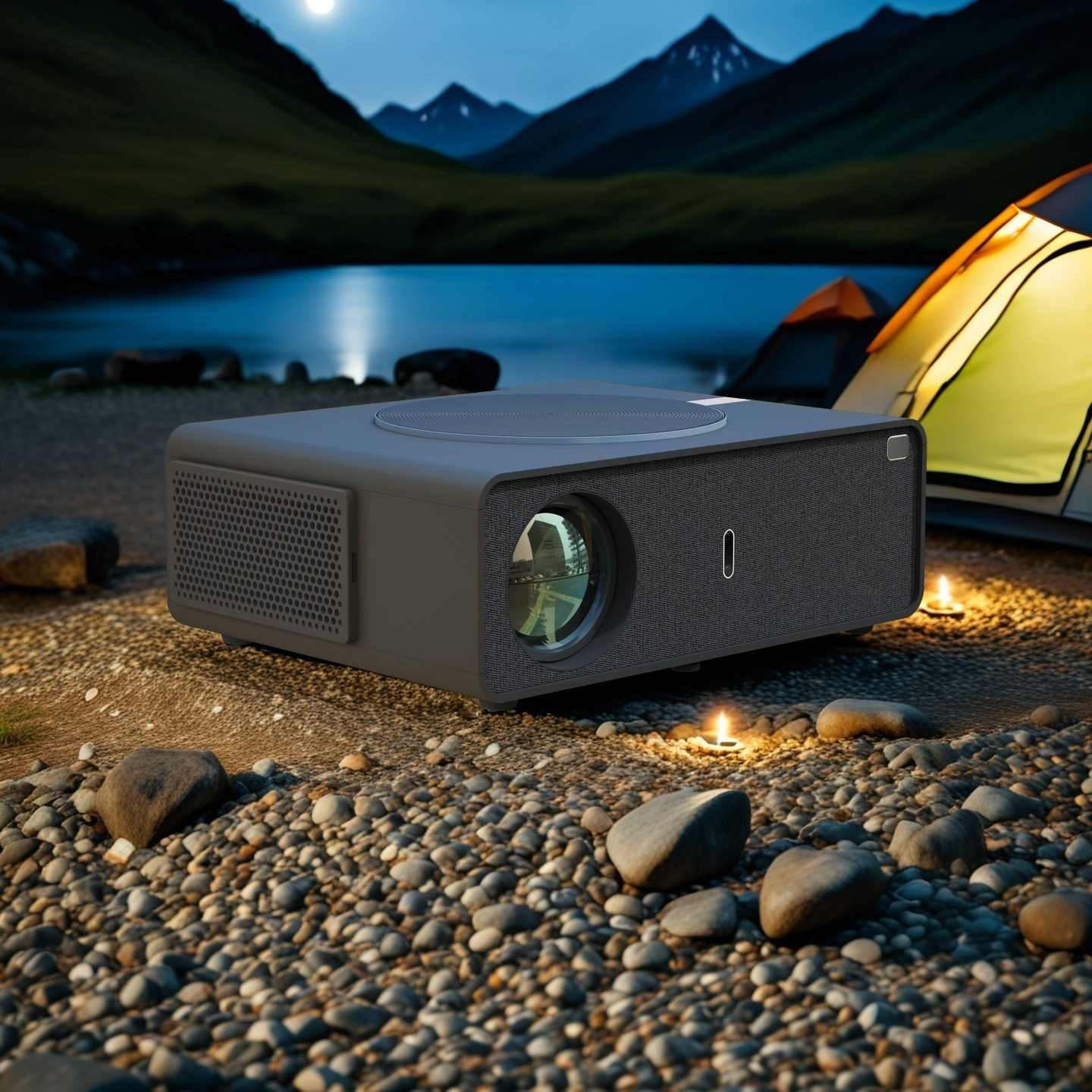 Q10 Mini Projector showing high-definition projection
