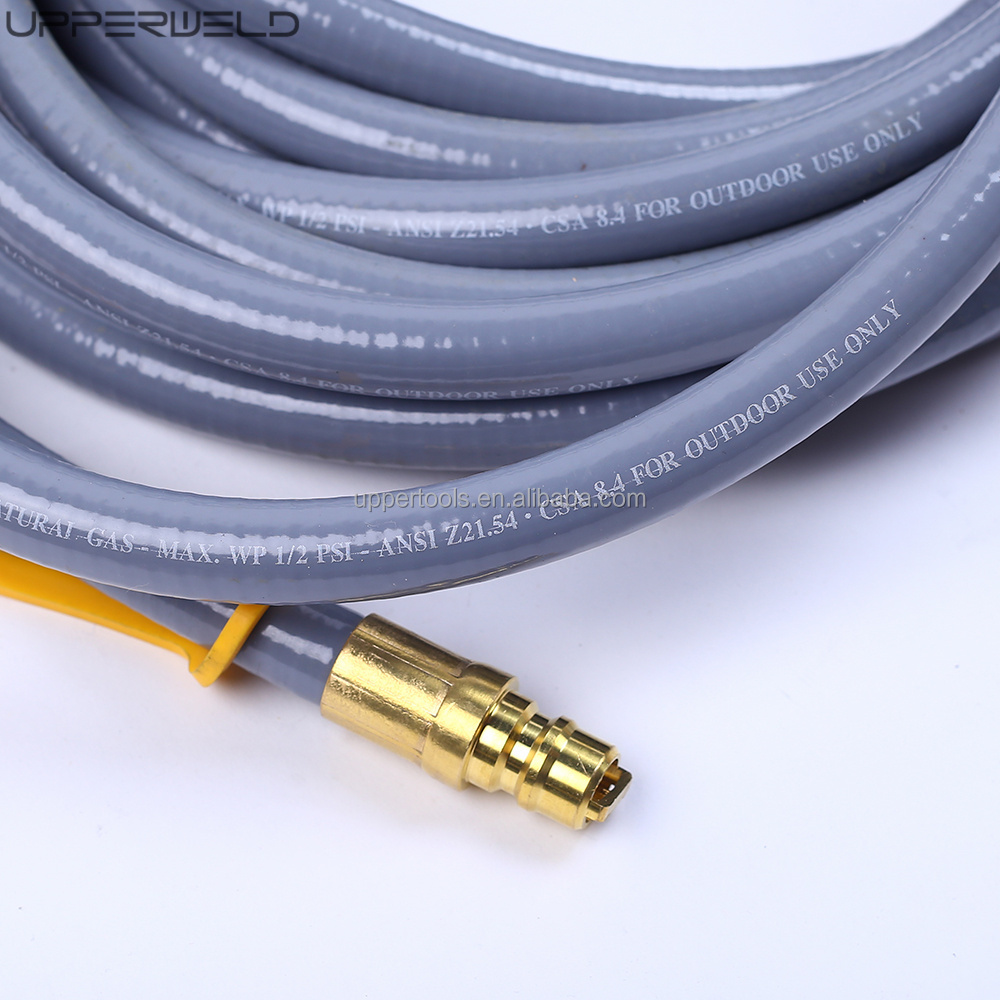 OEM Customized UP008-010 3/8-Inch Natural Gas Hose Propane Gas Hose with Quick Connect Hose Kit