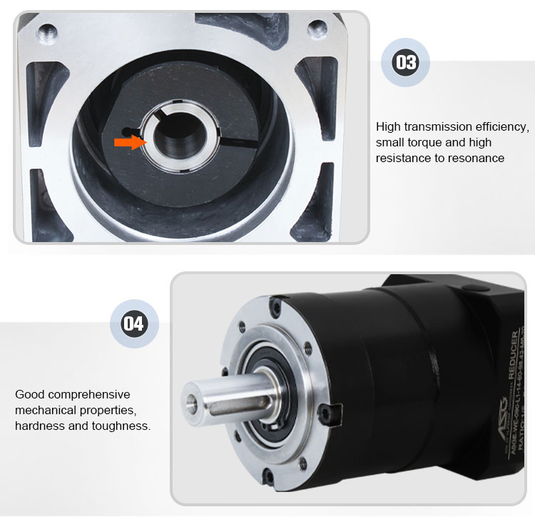 8.5-680nm Output Torque High Precision Helical Gearbox Planetary Reducer for Construction Works
