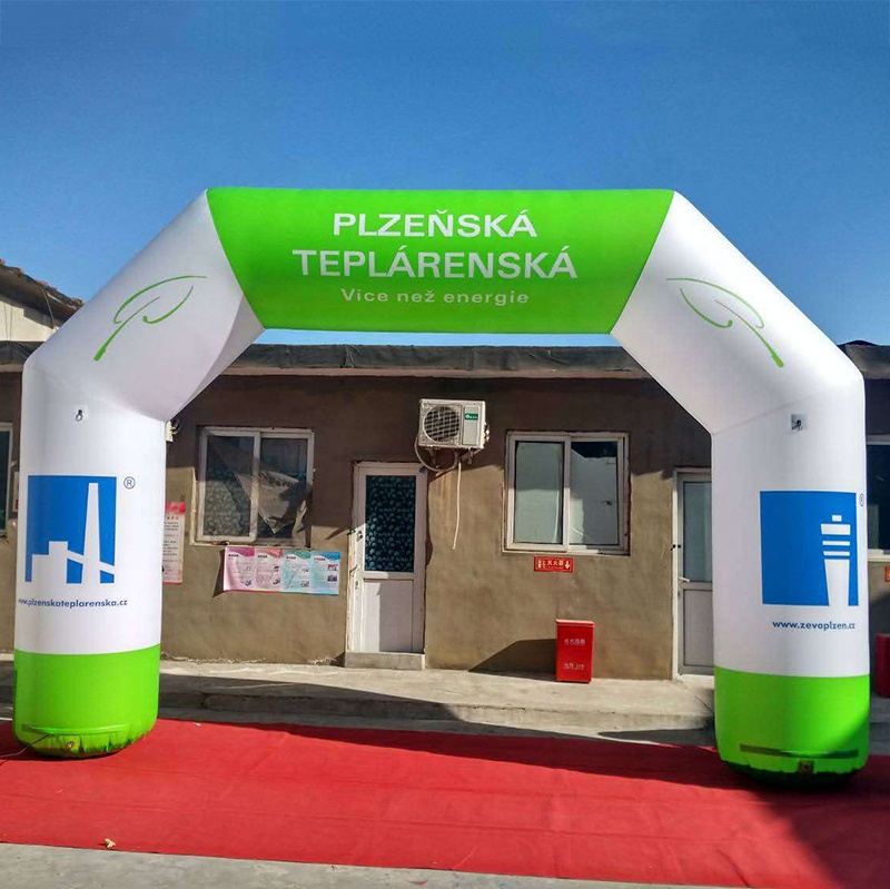 Promotion UV Printing Logo Printed Oxford Custom Inflatable Arch Giant Inflatable Arches with LED light