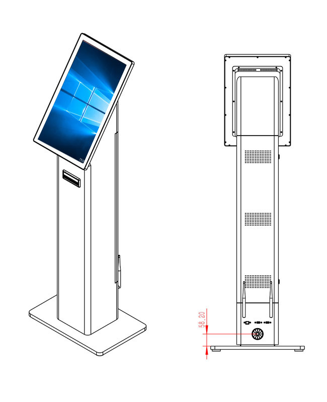 Windows Interactive Self-Checkout Kiosk for Retail and Hospitality Environments