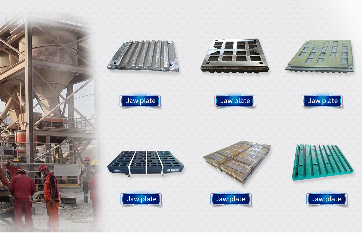 Jaw Plates Stone Crusher Spare Parts Mn13Cr2 Material