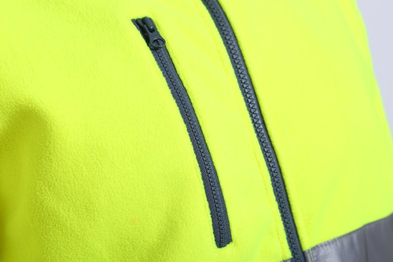 360gsm Cold Weather Workwear OEM Hi Vis Work Jacket With Flap