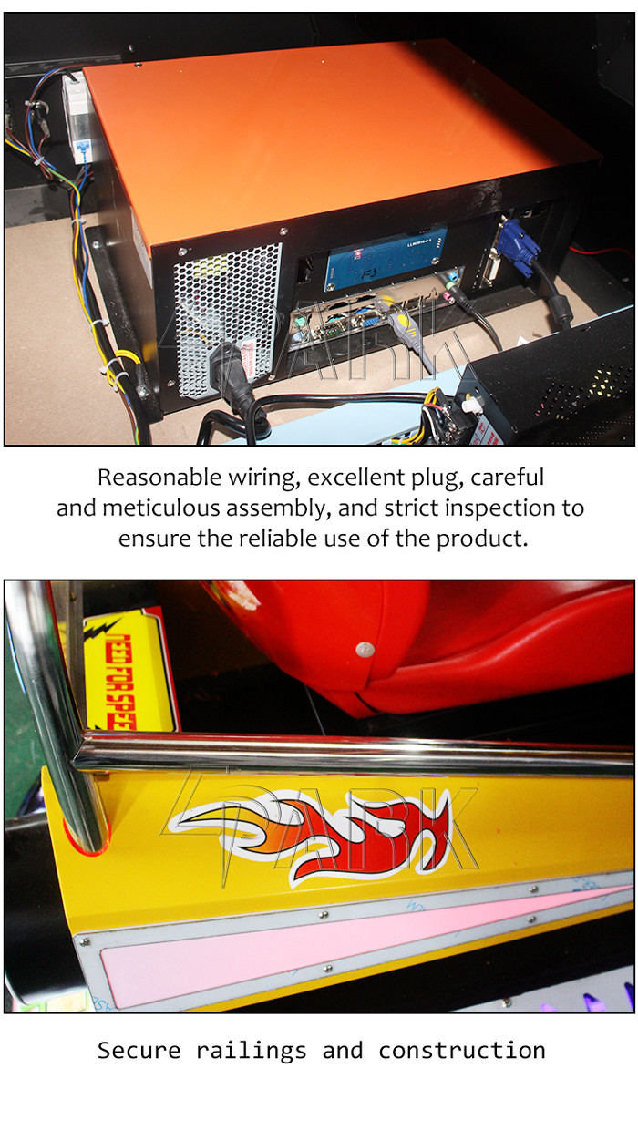 55" Lcd 3d Film Glasses Arcade Racing Car Game Machine For Adult Multi Players