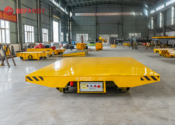 Ferry Rail Transfer Trolley Q235 Material Track Flat Transfer Cart