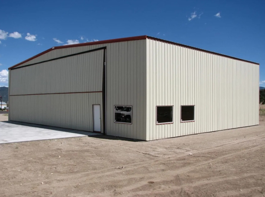 Portable Structural Steel Hanger Warehouse Loading Metal H Structural Airplane Hangar