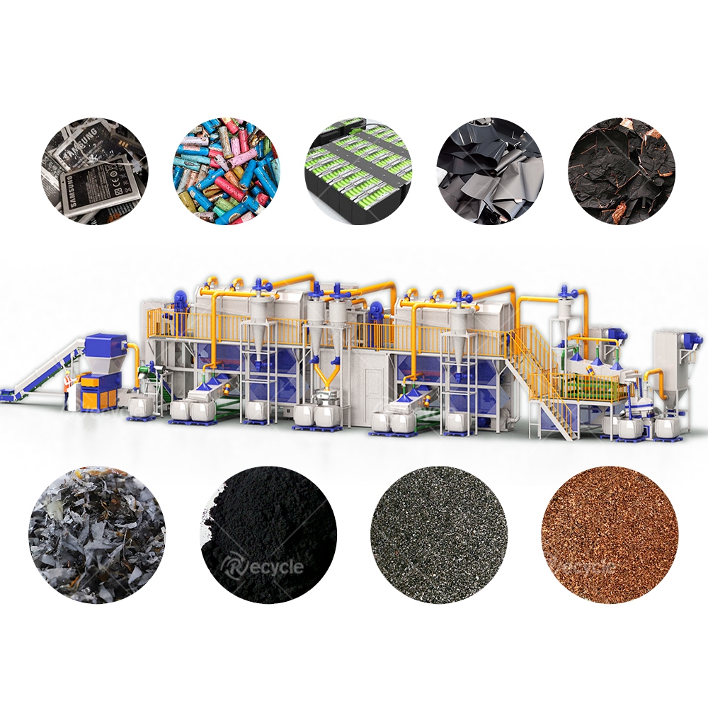 14700 kg Weight Environmental Protection Machinery Lithium Battery Recycling Machine
