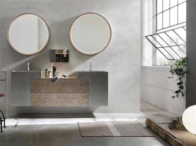 Mirror Included Yes Wall Mounted MDF Vanity Bathroom Cabinet with Acrylic Door Panel