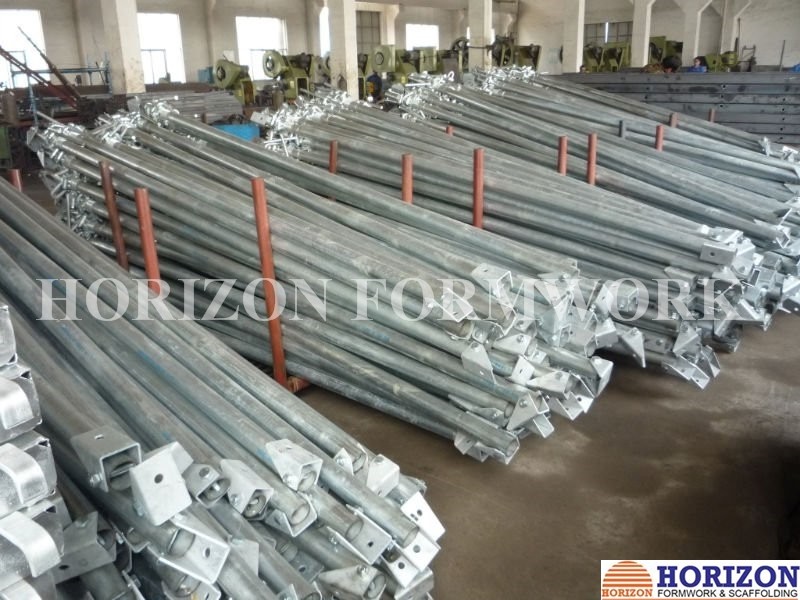 Turnable Handle Adjustable Steel Props Tubular Tilted Panel Stabilizing Formwork