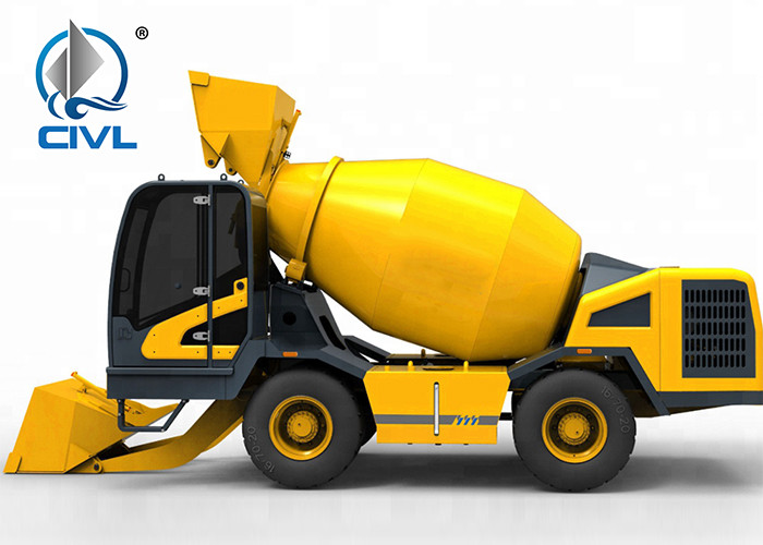 2 - 10M3 Hotsell Portable Cement Concrete Mixing Equipment / Concrete Mixer With Tire