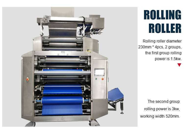 Biscuit Making Automatic Dough Sheeter , Aminating Dough Laminator