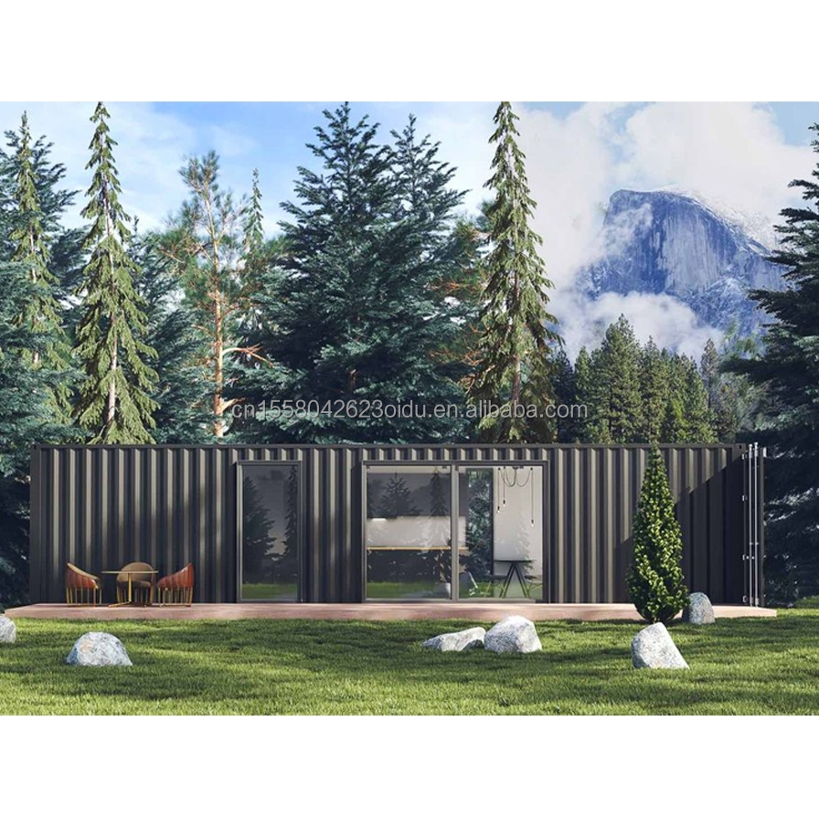 Newly Popular 40ft Modified Shipping Container with 2 Bedrooms and Aluminum Alloy Windows