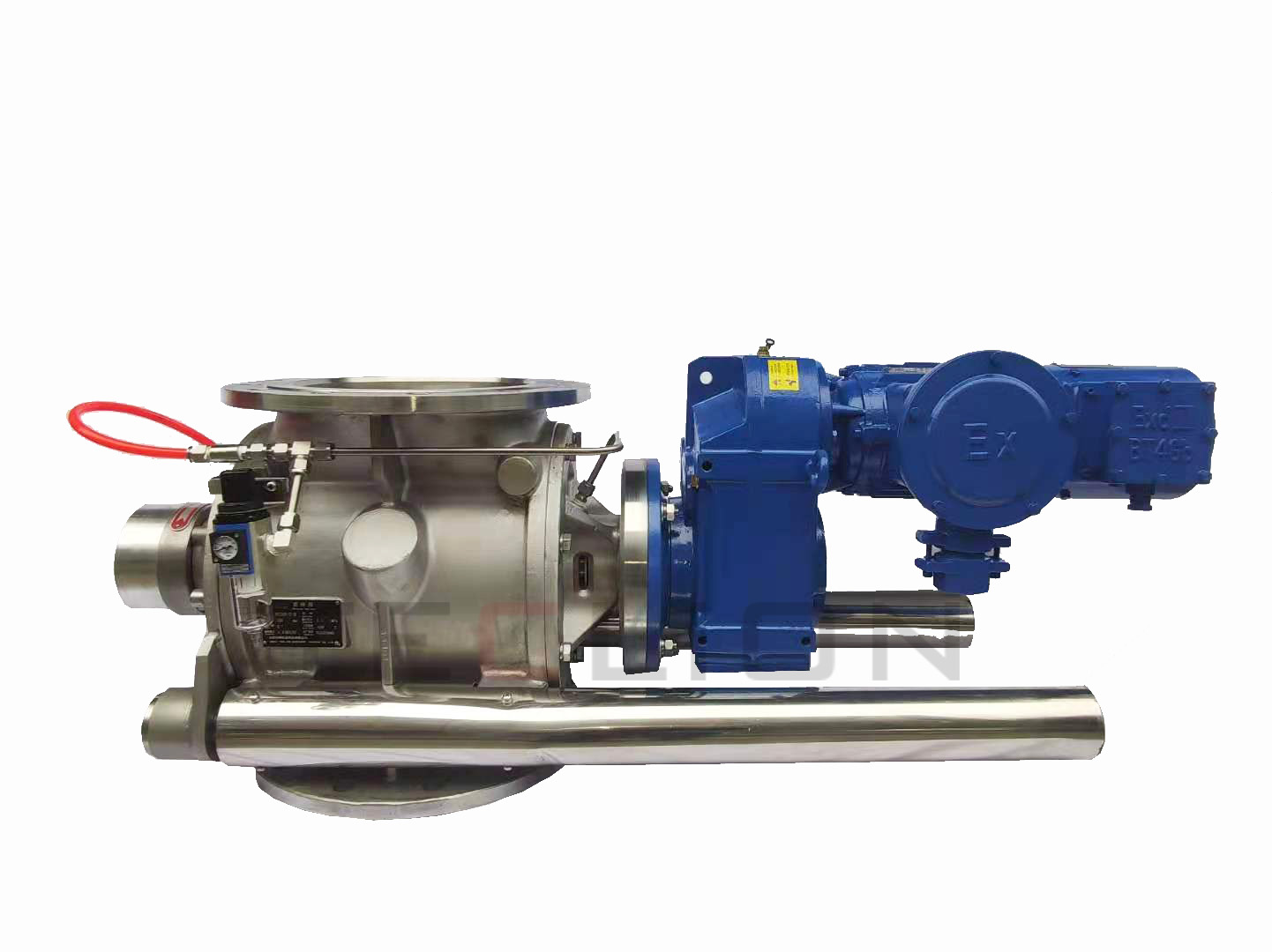 DN250 Electric Air Seal Vacuum Rotary Valve Feeder Quick Cleaning