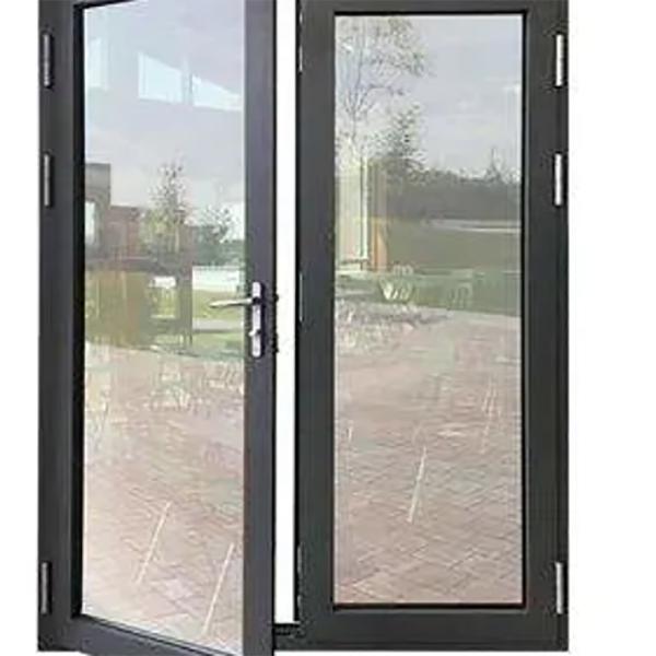 Finished Thermal Break Double Glazed Aluminum Casement Doors with Optional