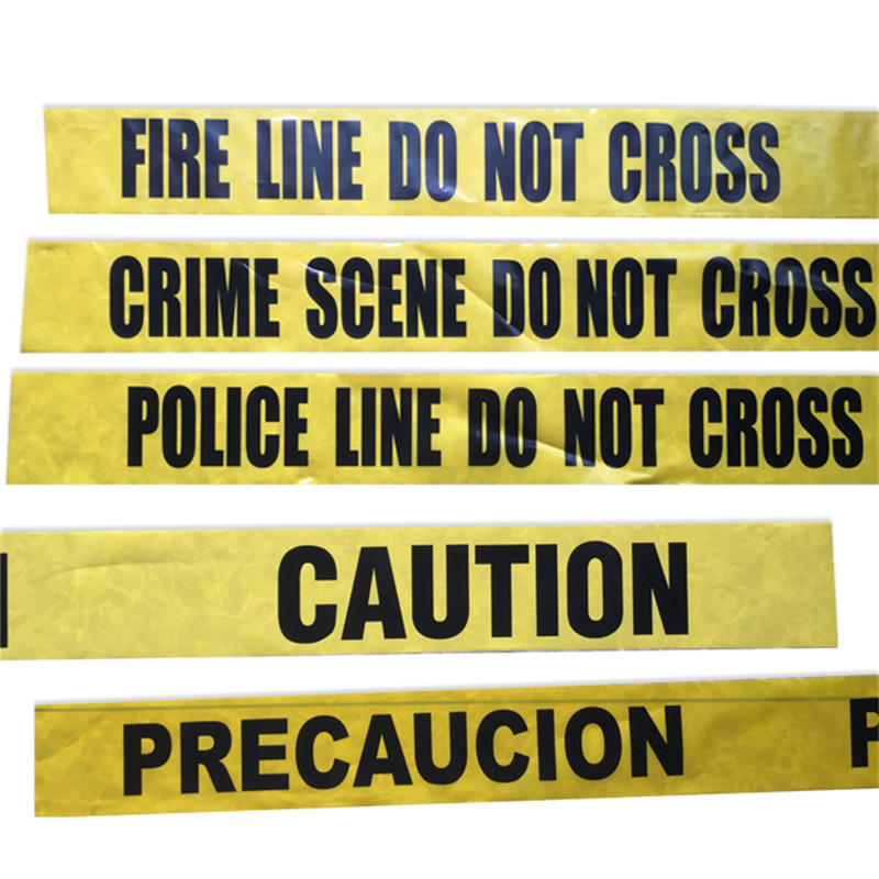 Caution PE Warning Tape Red White Road Blocking Barricade Plastic Barrier Tape