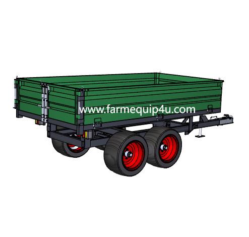 Farm Trailer With Swing Tailgate,Farm transport tractor tow behind trailer