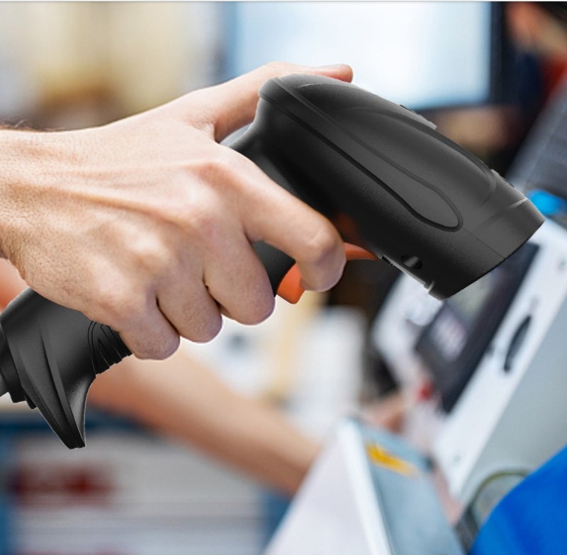 High Efficient Handheld Barcode Scanner Laser Scanning With USB / Bluetooth/ RS232
