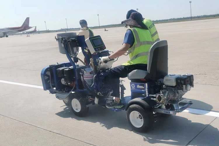 MMA BPO Pavement Road Striping Machine Two Components Spraying Pavement Marking Machine
