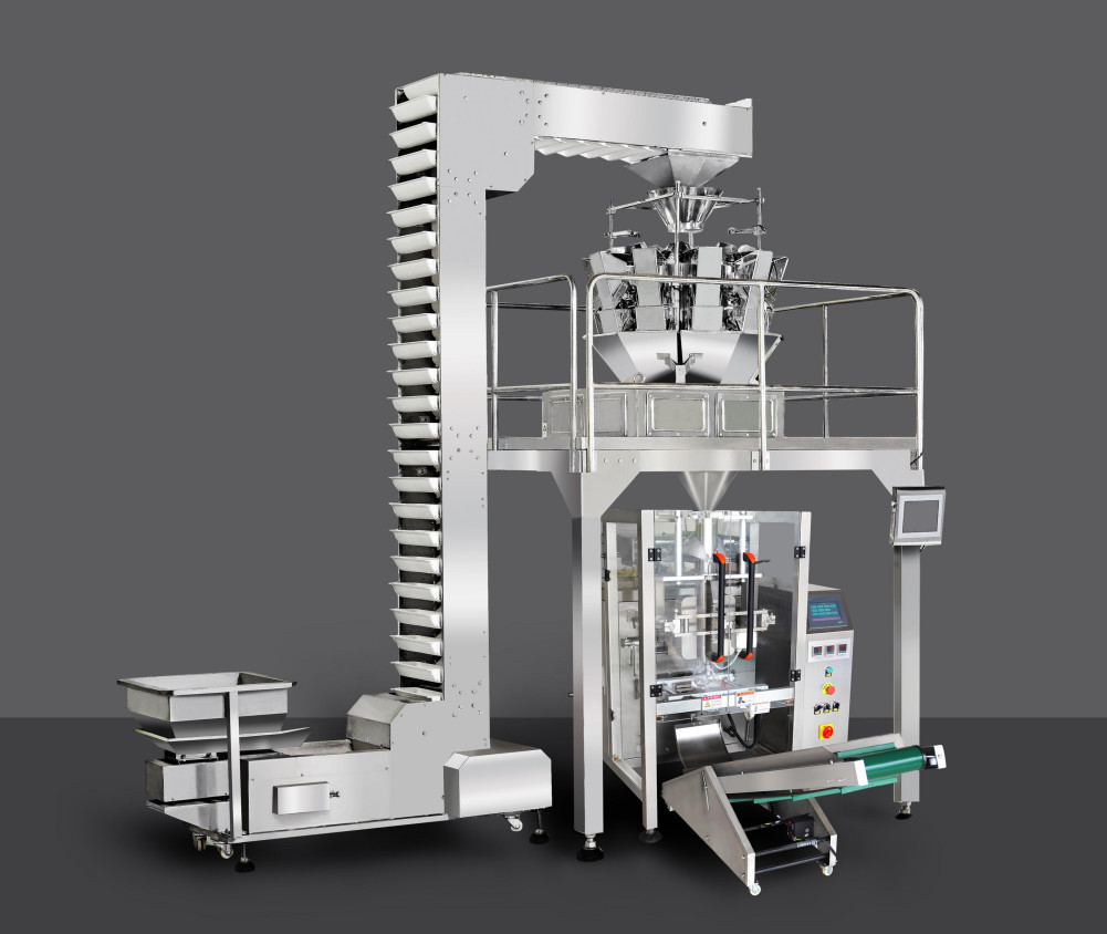 50g-1000g Pets Foods Weighing And Packaging Machine 10 head multihead weigher Vertical Form Fill Seal Packing Machine