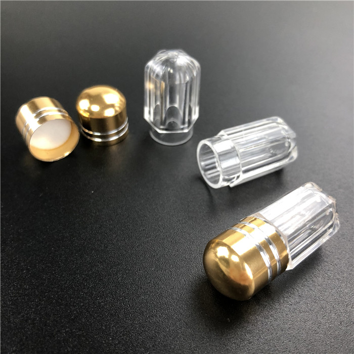 Octagon Style Plastic Medicine Container With Metal Spout For Male Enhancementl Pills