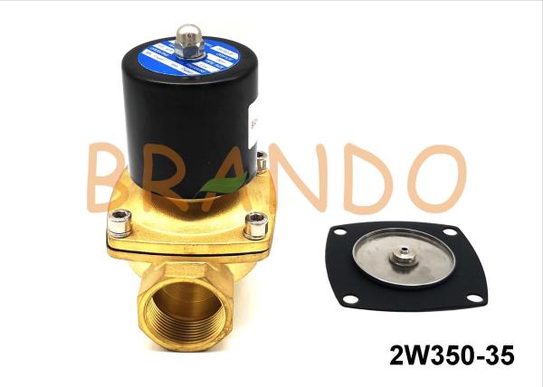 1-1/4'' 2W350-35 Two Ways Brass Water Solenoid Valve Reverse Osmosis Equipment