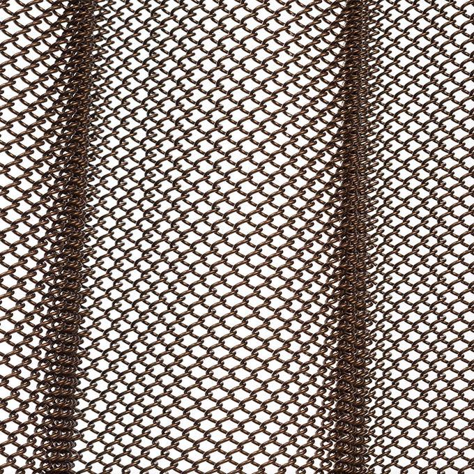 Heavy-duty Metal Wire Mesh Curtains For Fireplace Screen Systems