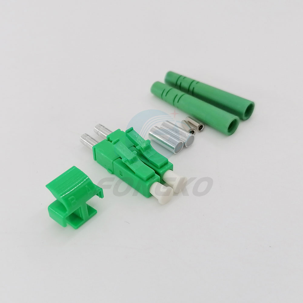 OEM Lc Fiber Optical Connector Kit Single Mode Duplex 3.0mm APC Fiber Optic Connector