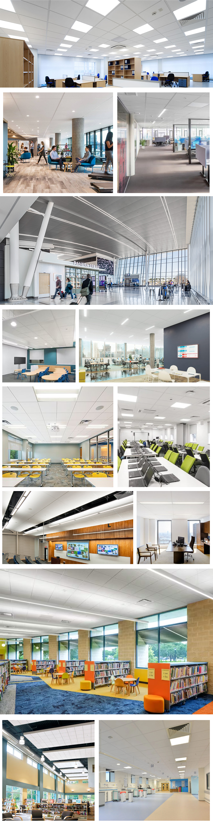 600x600mm Acoustic Mineral Fiber Ceiling Board Tiles with Hole Surface