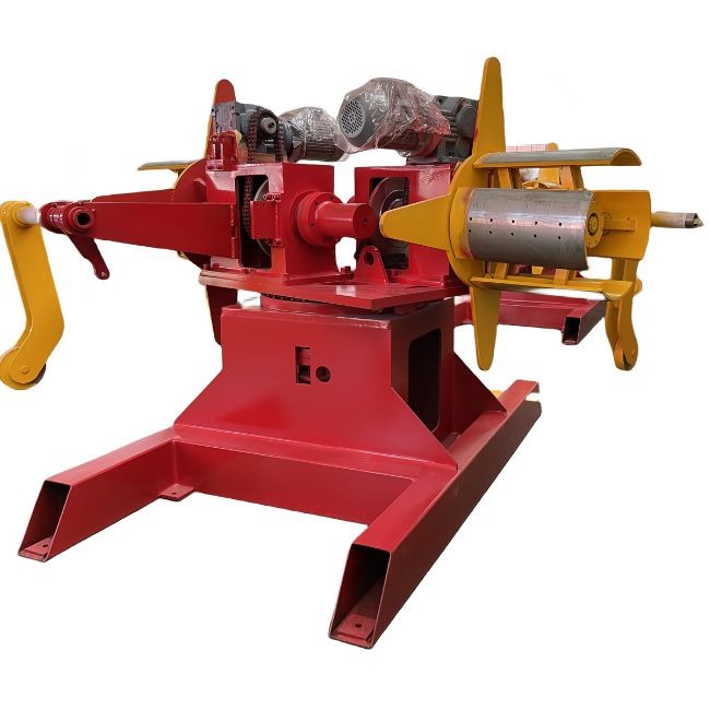 Steel Electric Hydraulic Decoiler Machine Fully Automatic 50Hz With Digital Display