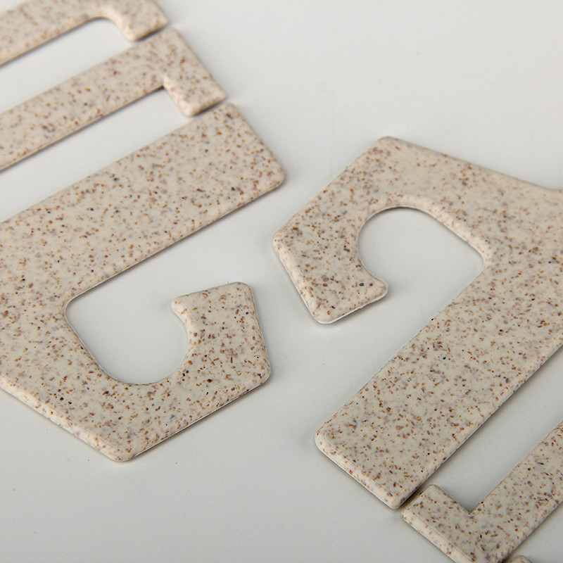 Vintage 50mm*150mm PLA PBAT Straw Plastic Tie Hangers For Men
